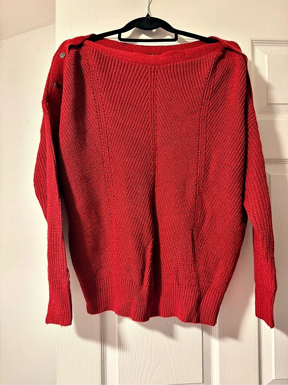 Jessica Simpson Red Knit Sweater Size XL Like New